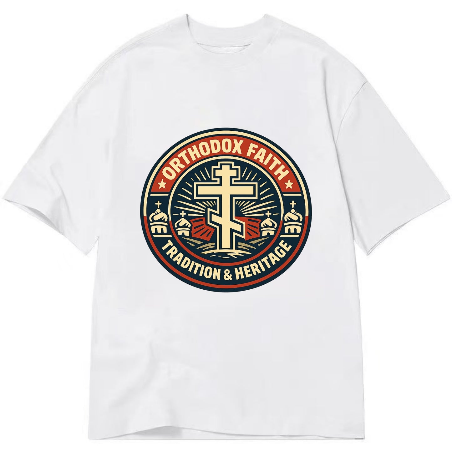 Faithful Heritage Emblem - Classic T-shirt - White