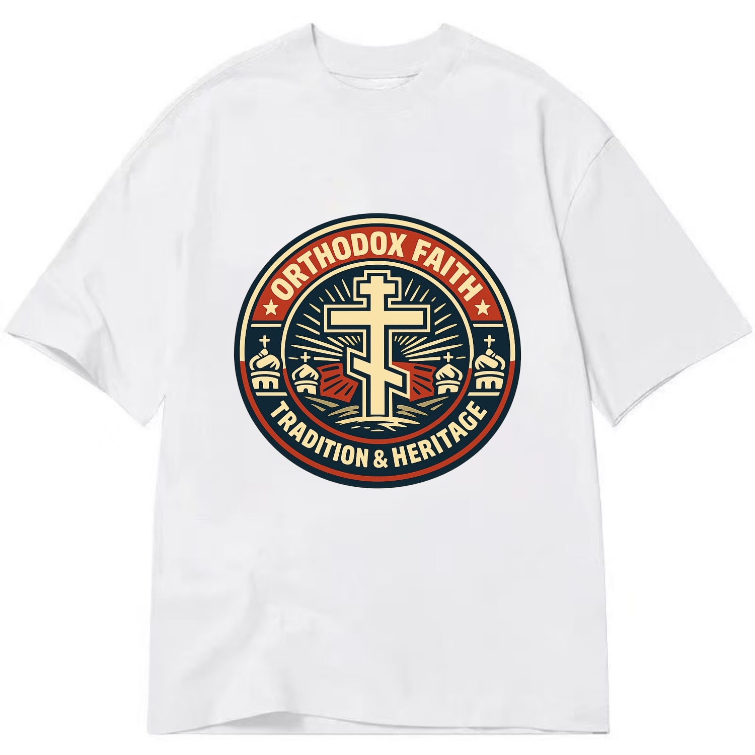Faithful Heritage Emblem - Classic T-shirt - White