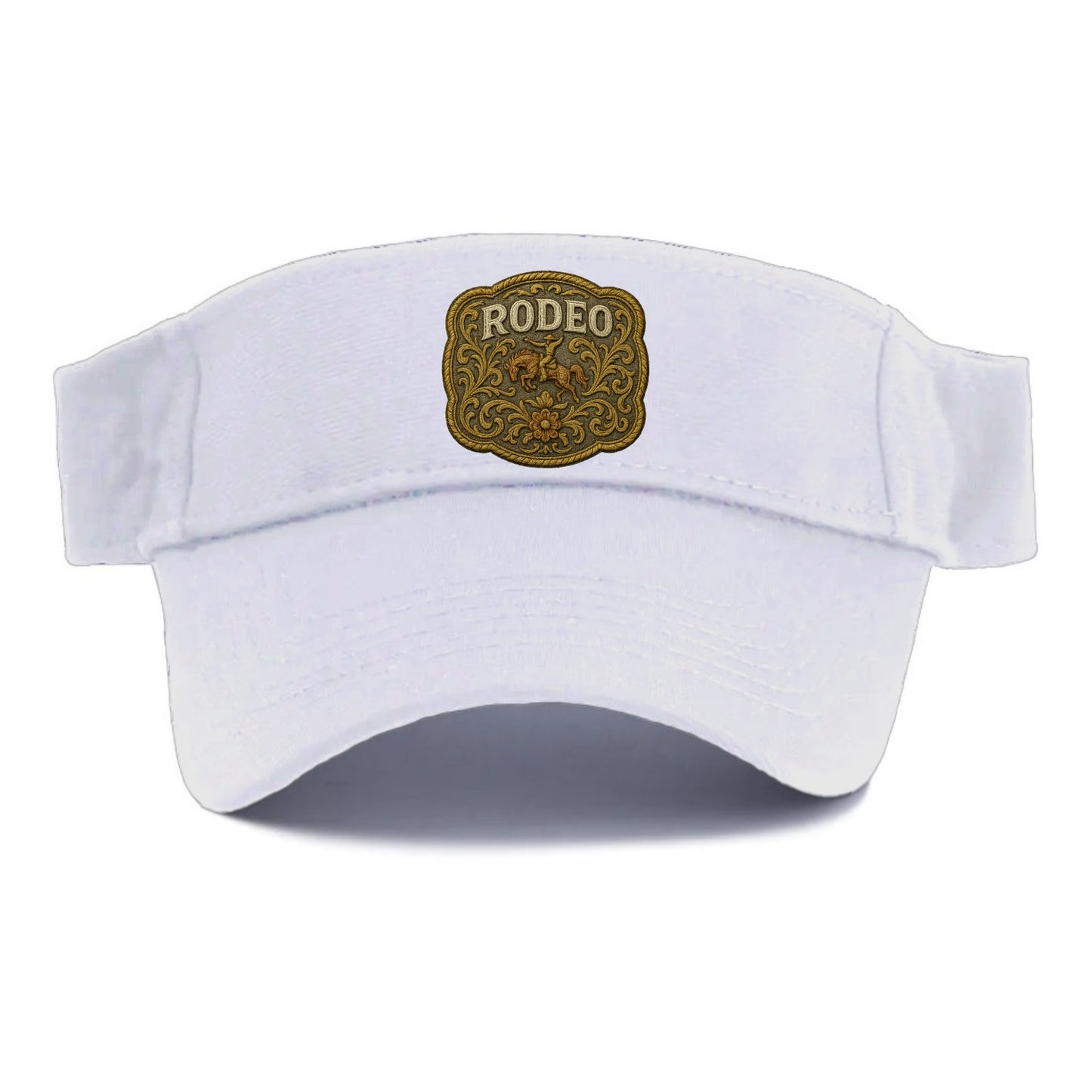 Rodeo Buckle  - Visor - White