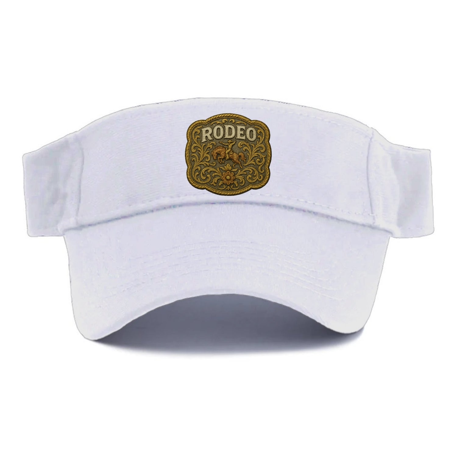 Rodeo Buckle  - Visor - White