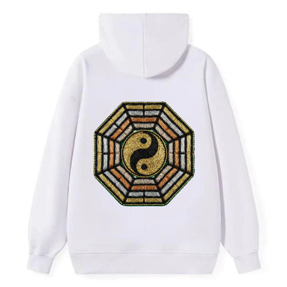 Bagua - Classic Pullover Hoodie - White