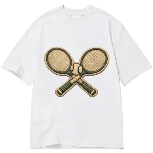 TENNIS RACKET CROSSED - tennis rackets with ball in - Classic T-shirt