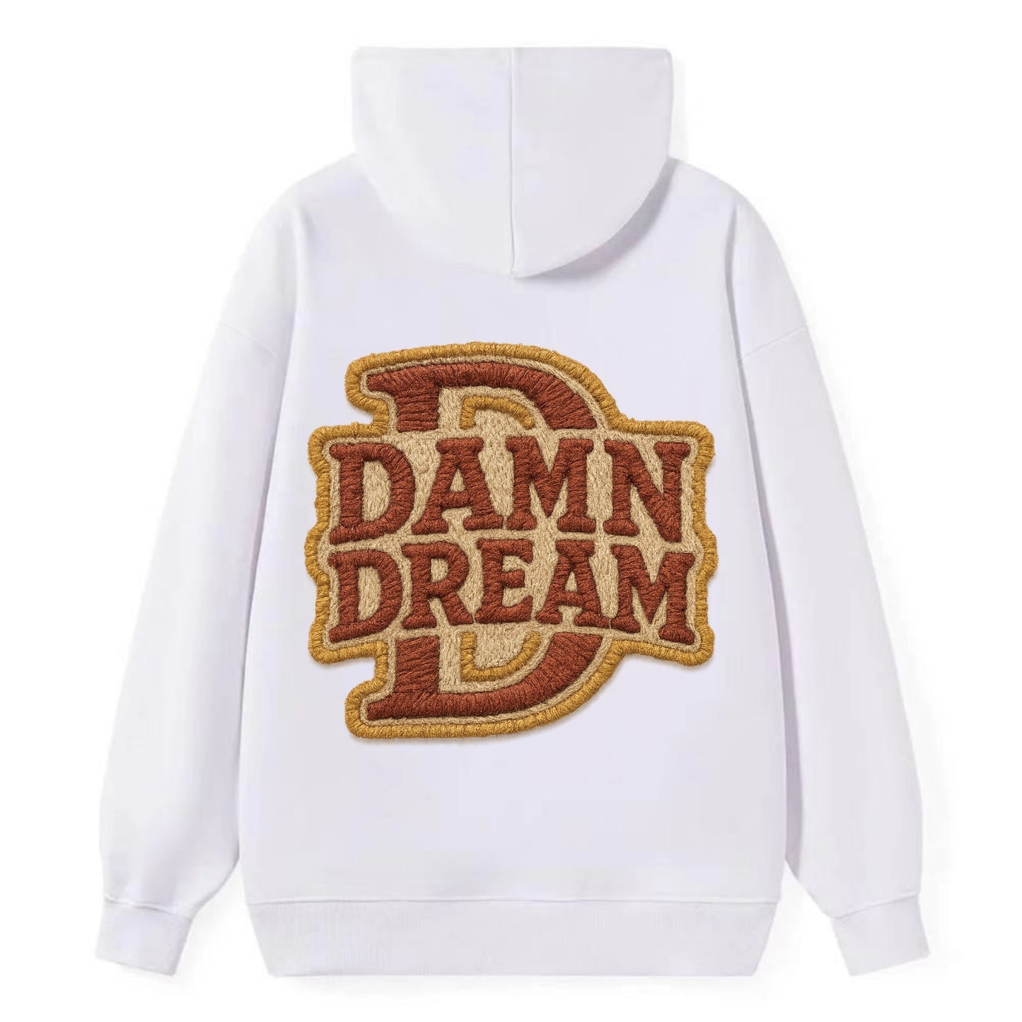 DAMN;DREAM BIG Motivational White Cap - Classic Pullover Hoodie - White