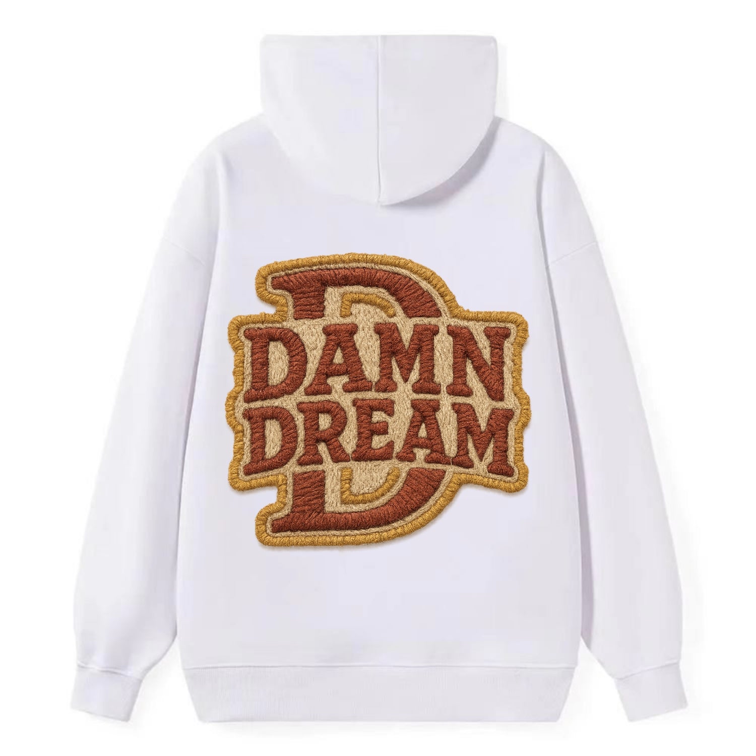 DAMN;DREAM BIG Motivational White Cap - Classic Pullover Hoodie - White