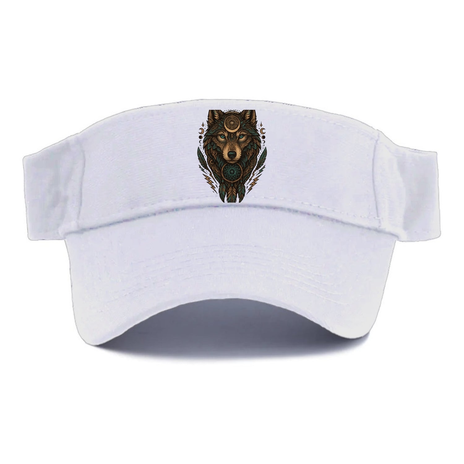 Storm Wolf Thunder  - Visor - White