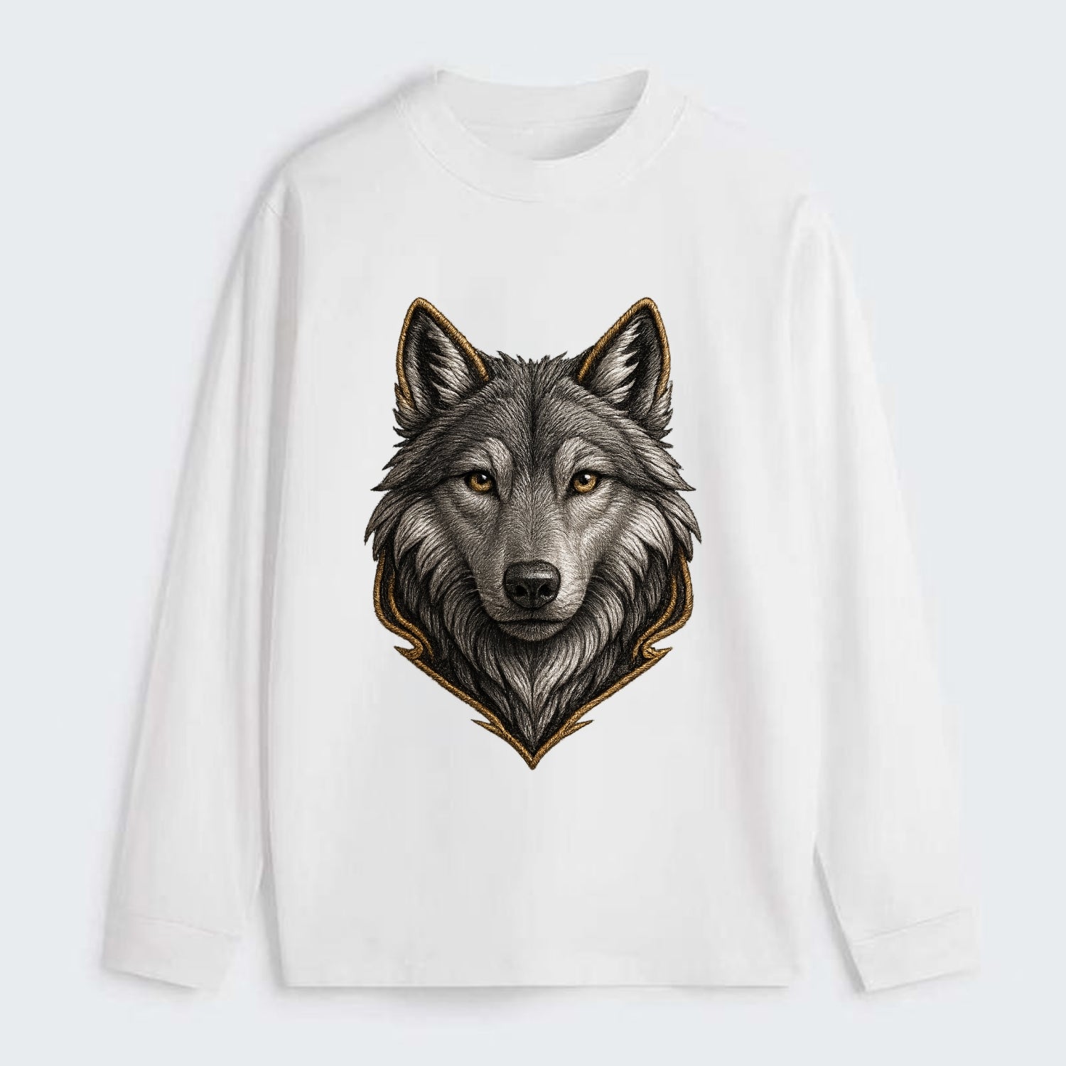 Wolf Totem  - Classic Long Sleeve Shirt - White
