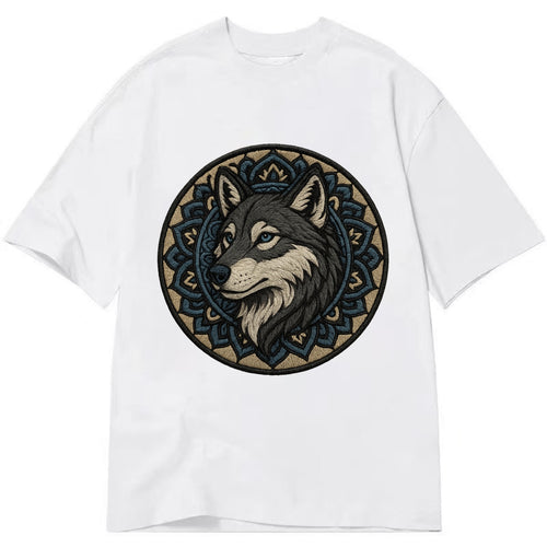 Mandala Wolf Pattern  - Classic T-shirt