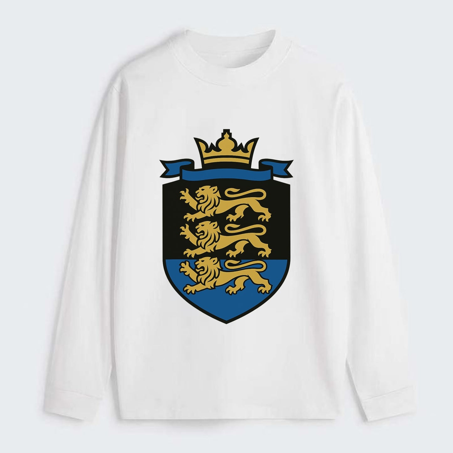 Estonia Royal Logo  - Classic Long Sleeve Shirt - White