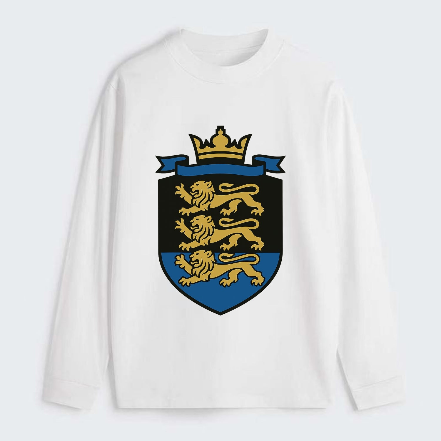 Estonia Royal Logo  - Classic Long Sleeve Shirt - White