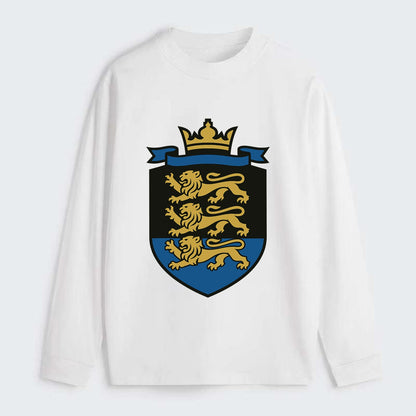 Estonia Royal Logo  - Classic Long Sleeve Shirt - White