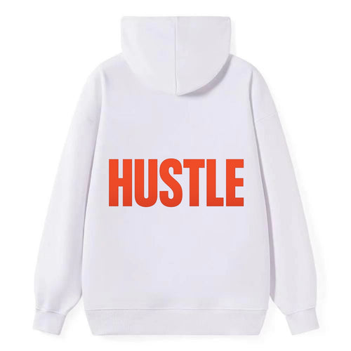 Bold typography design - HUSTLE - work hard, grind, chase dreams - Classic Pullover Hoodie