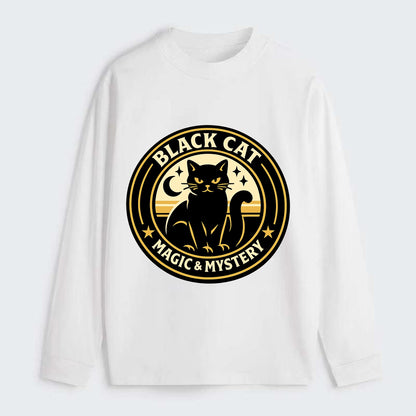 Midnight Prowler Emblem - Classic Long Sleeve Shirt - White