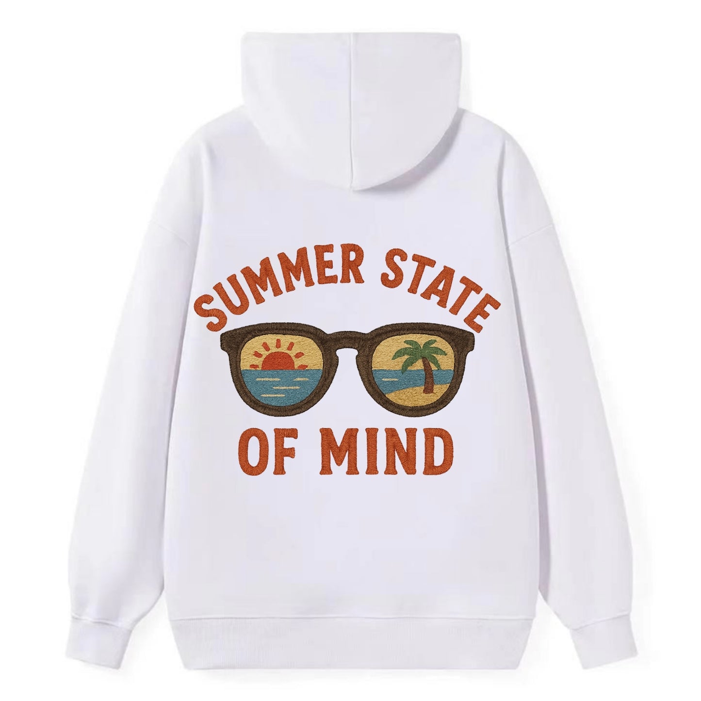 Summer State Of Mind  - Classic Pullover Hoodie - White