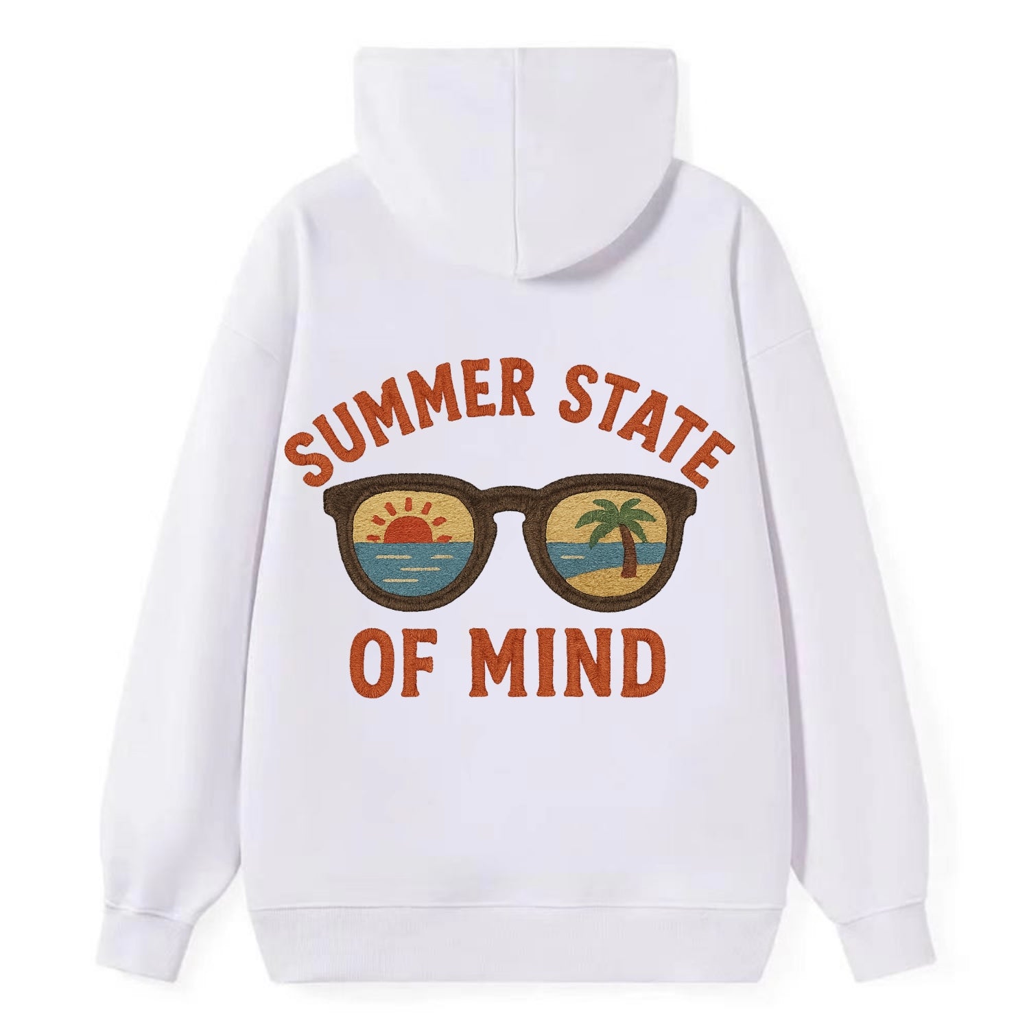 Summer State Of Mind  - Classic Pullover Hoodie - White