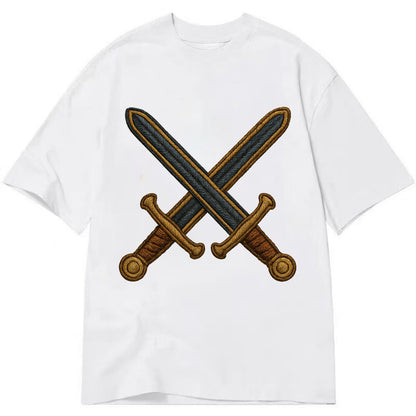 Crossed Swords  - Classic T-shirt - White