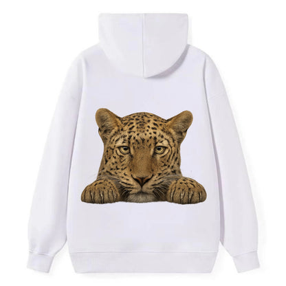 Leopard  - Classic Pullover Hoodie - White
