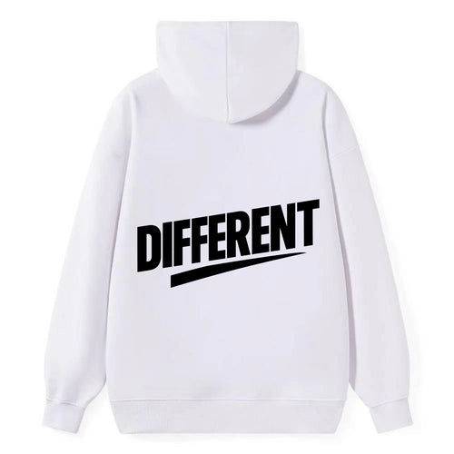 Bold typography design - DIFFERENT - standing out, not following crowd - Classic Pullover Hoodie