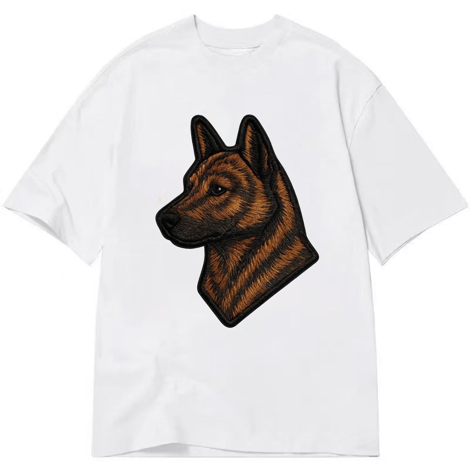 Kai Ken - Modern tiger dog logo with bol - Classic T-shirt - White