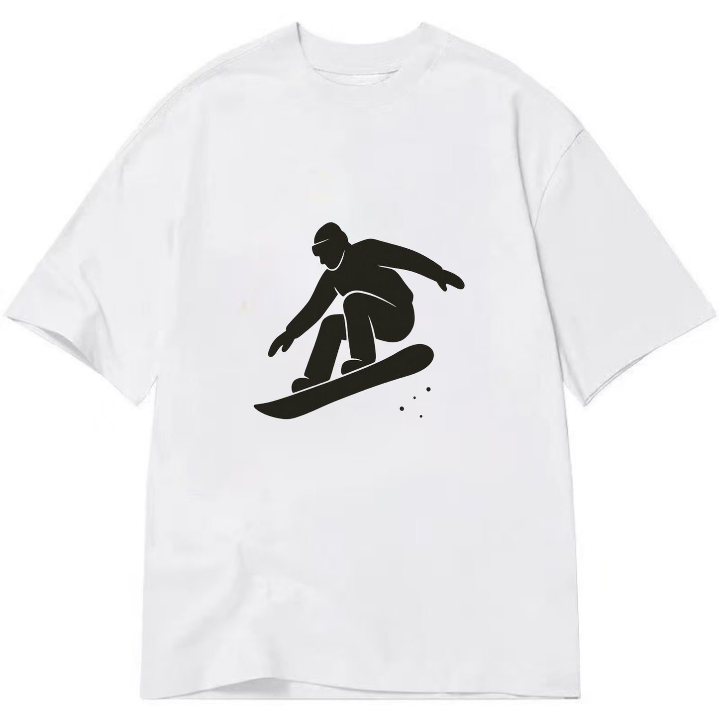 Snowboarder catching air off a jump - Classic T-shirt - White