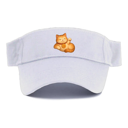 Maneki Neko Pose - Visor - White