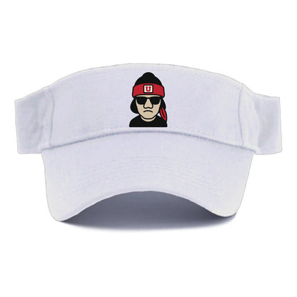 Salt Lake Ute wearing Utah beanie with U patch - Visor - White