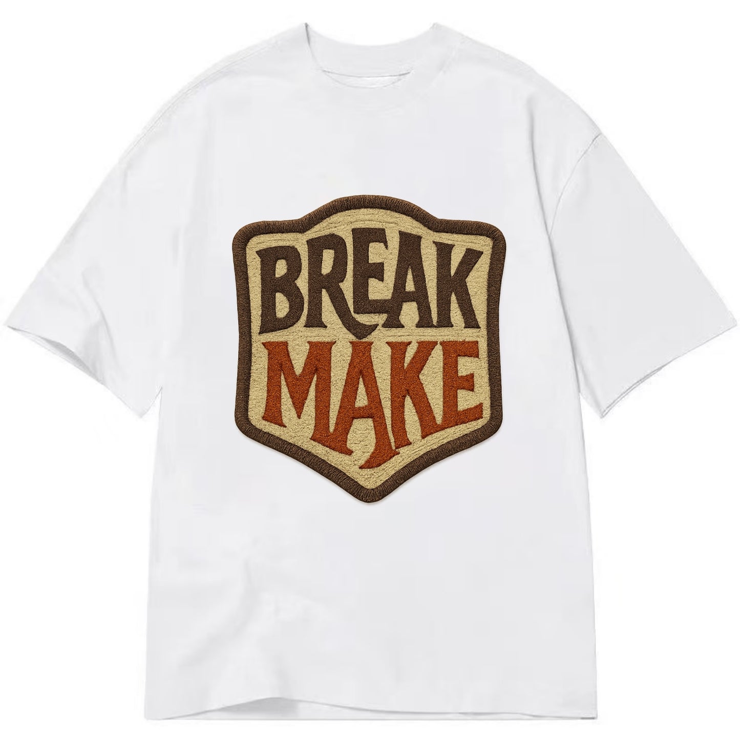 BREAK;MAKE THE RULES Rebel Red Snapback - Classic T-shirt - White