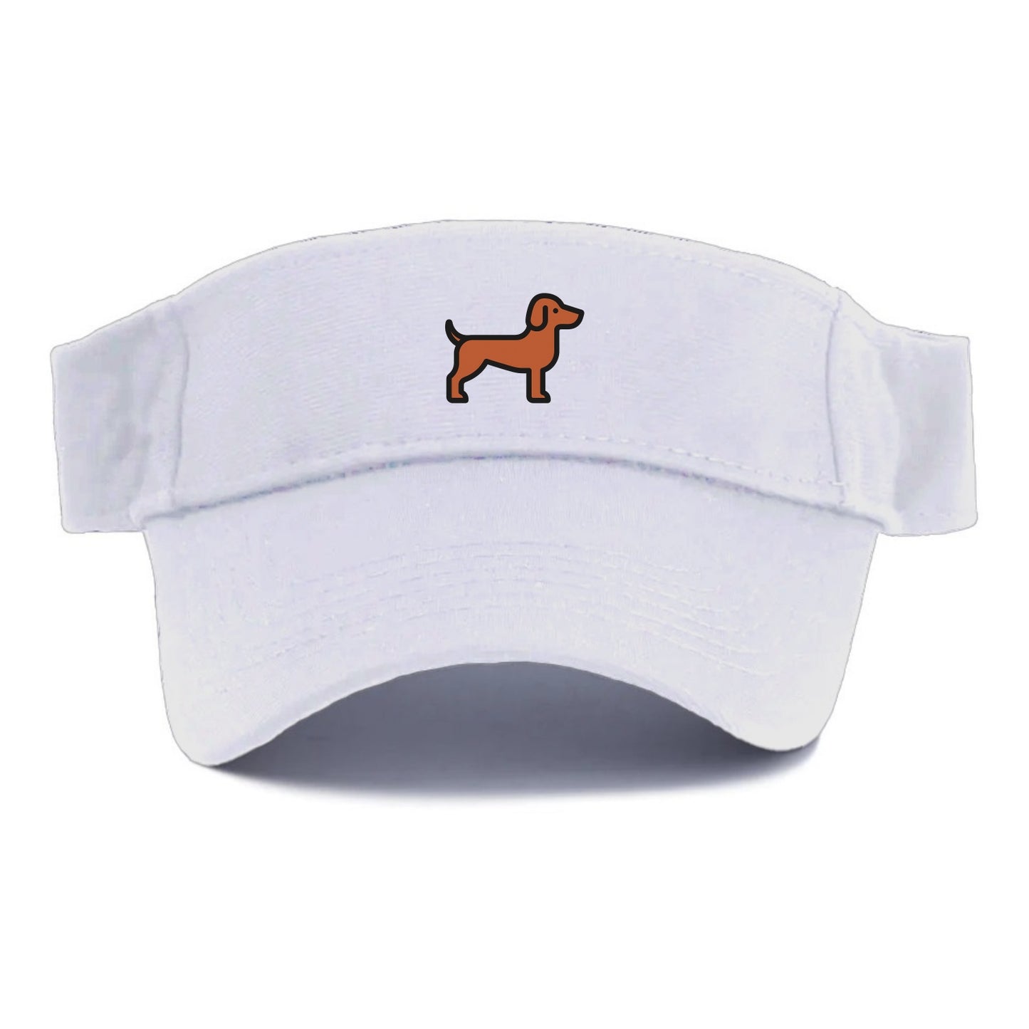 Vizsla - Rust colored flat side profile - Visor - White