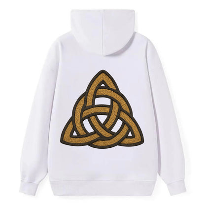 Trinity Knot  - Classic Pullover Hoodie - White