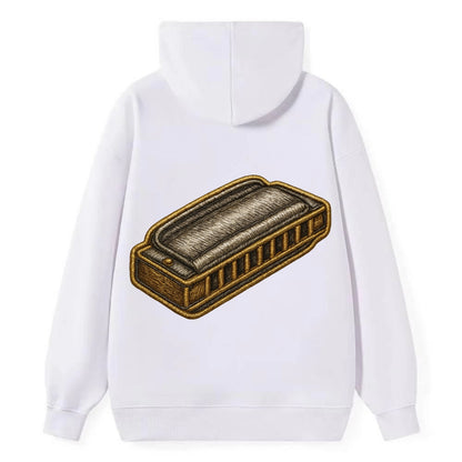 Harmonica  - Classic Pullover Hoodie - White