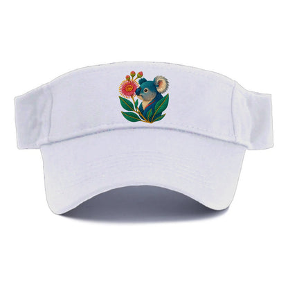 Koala Eucalyptus Bloom - Visor - White