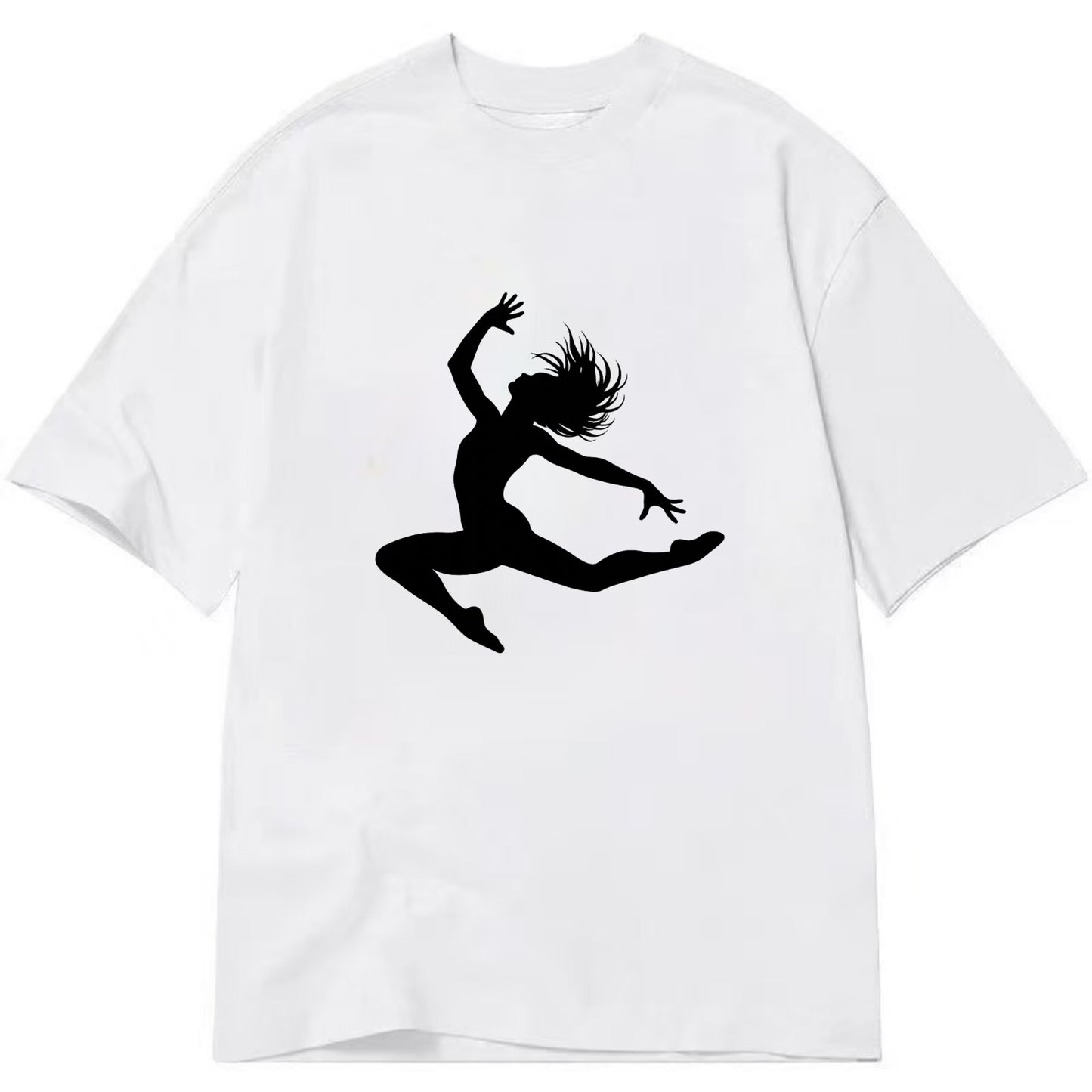 Contemporary dancer leap mid-air - Classic T-shirt - White