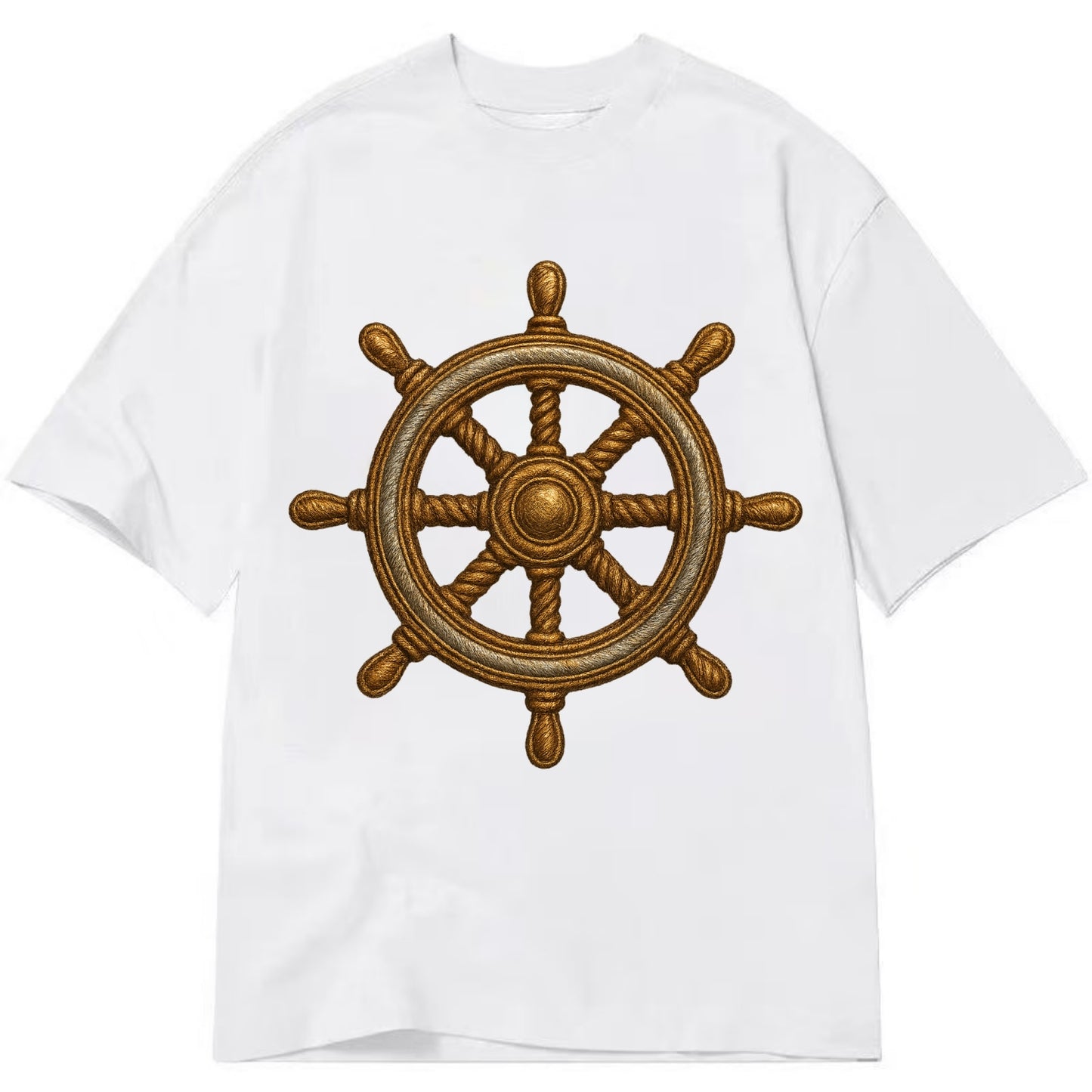Ship's Wheel  - Classic T-shirt - White