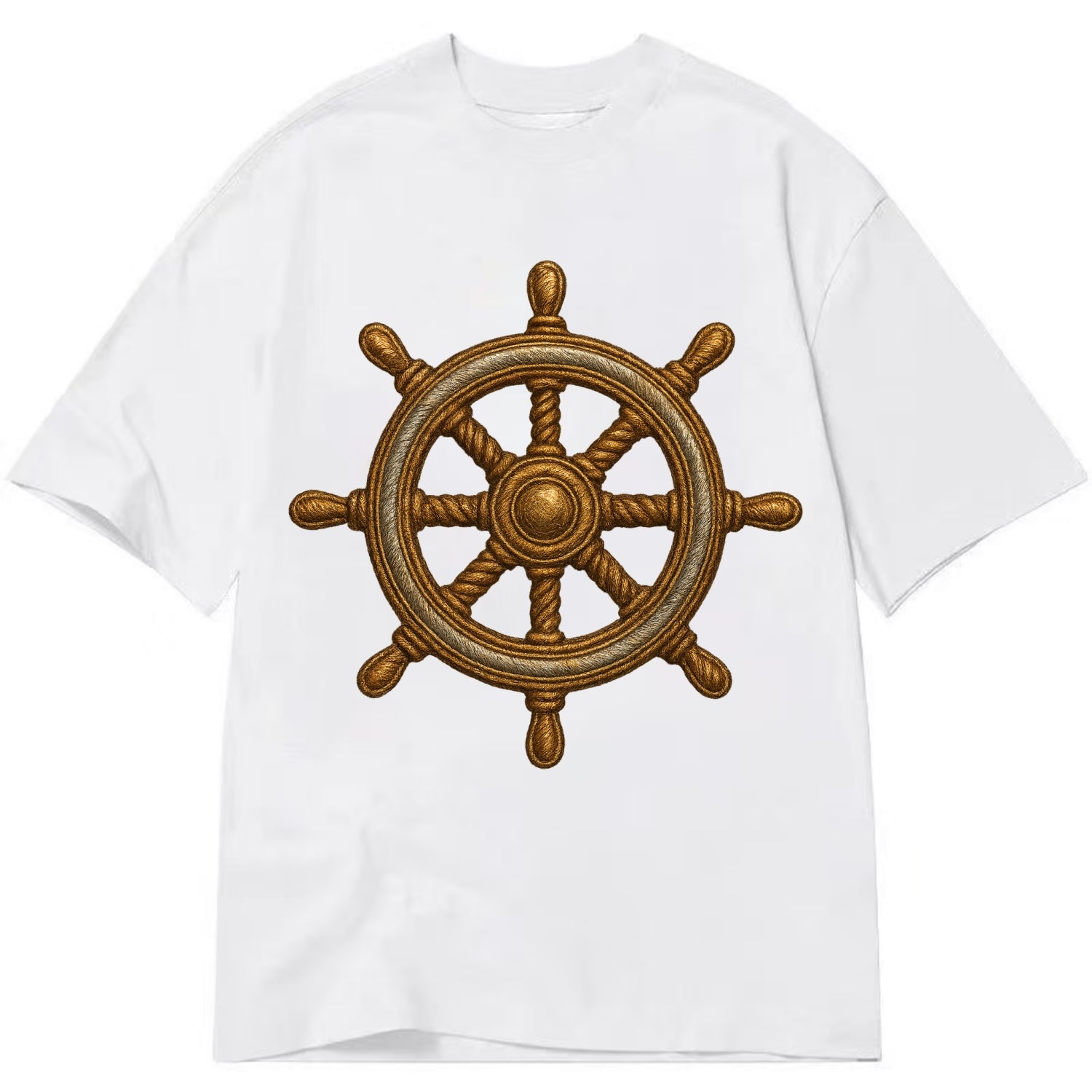 Ship's Wheel  - Classic T-shirt - White