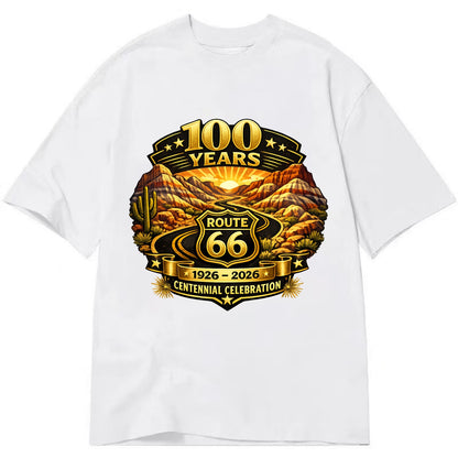 PAINTED DESERT | Colorful desert landscape | Route 66 winding through | Natural - Classic T-shirt - White