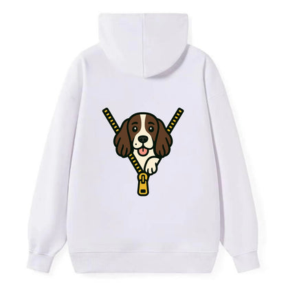 English Springer Spaniel - Classic Pullover Hoodie - White