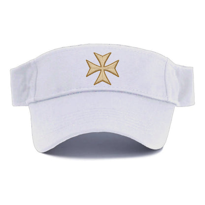 Hospitaller Cross  - Visor - White