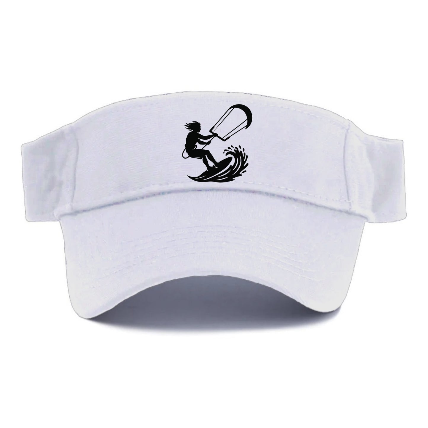 Kite surfer riding wave - Visor - White