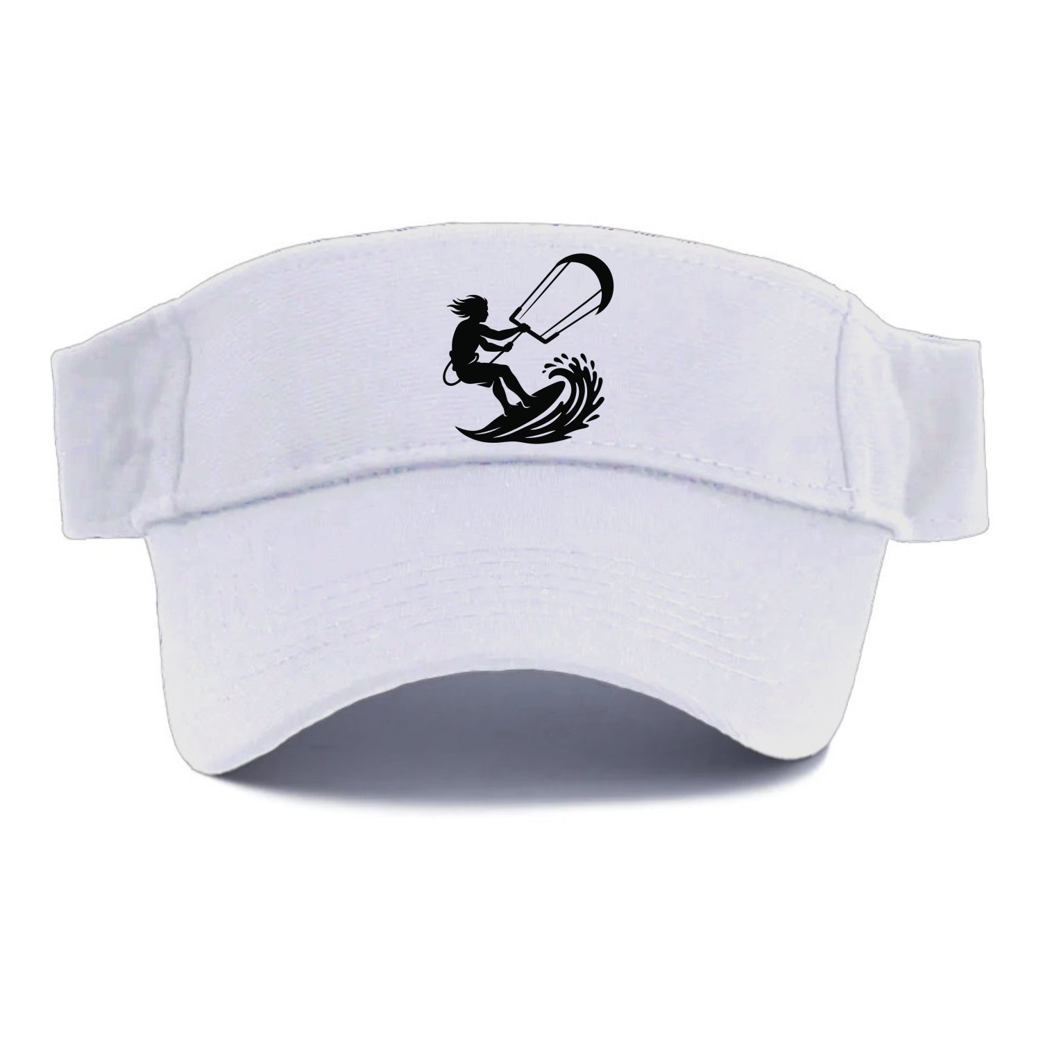 Kite surfer riding wave - Visor - White