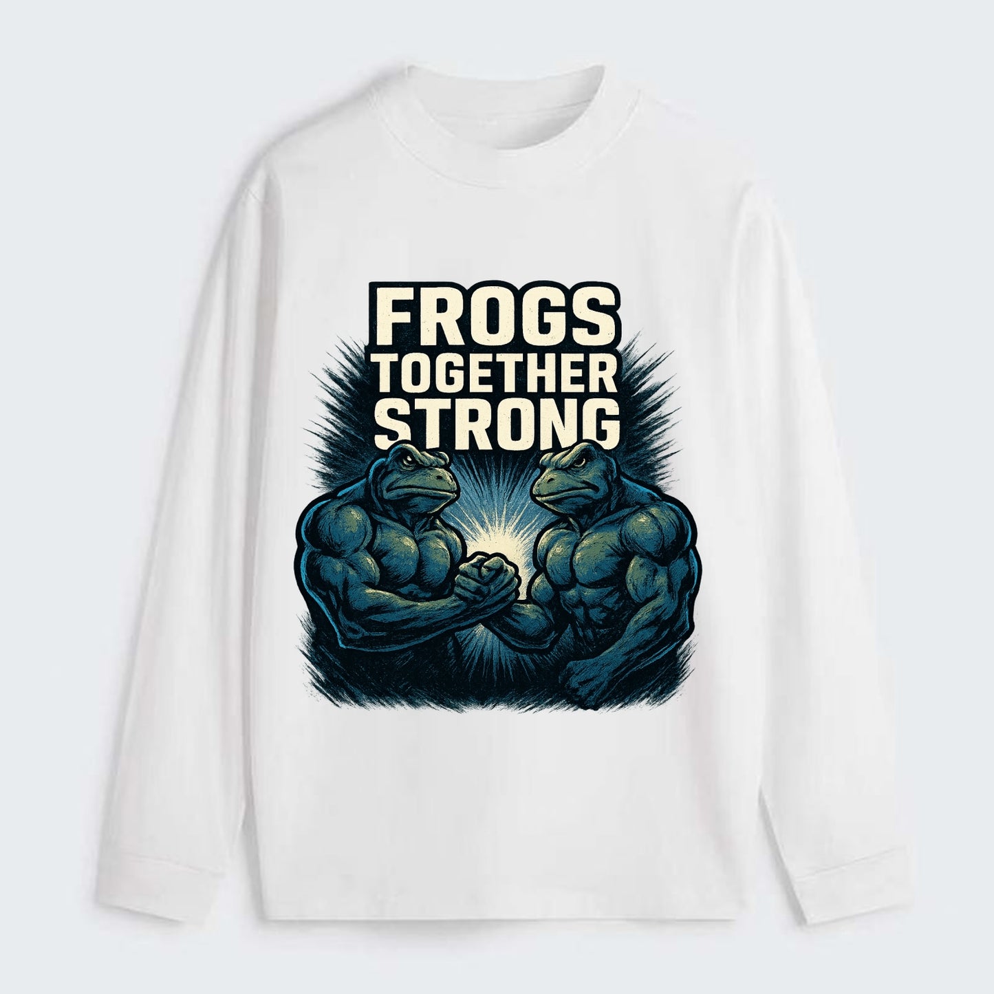 Frogs Together Strong 4 - Classic Long Sleeve Shirt - White