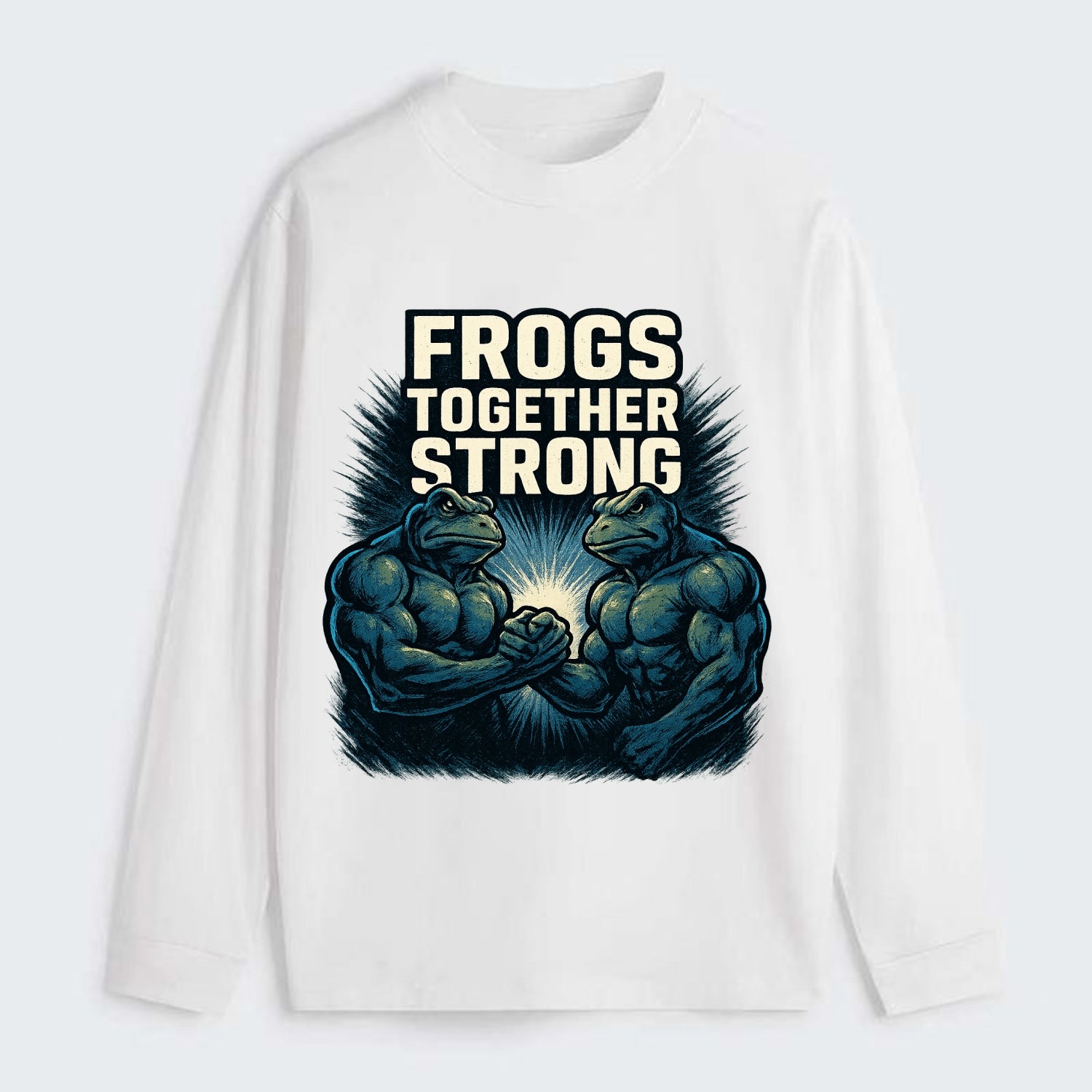 Frogs Together Strong 4 - Classic Long Sleeve Shirt - White