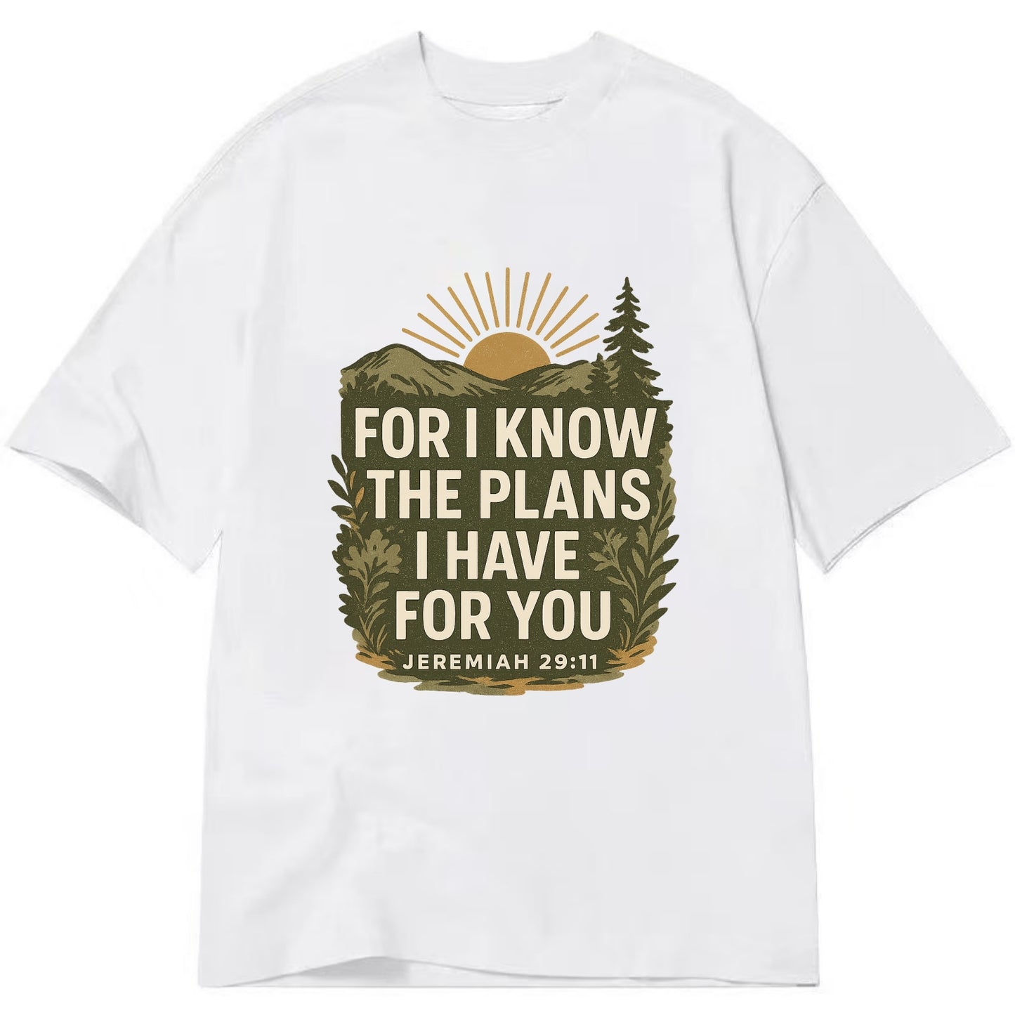 Jeremiah 29:11 Sunrise - Classic T-shirt - White