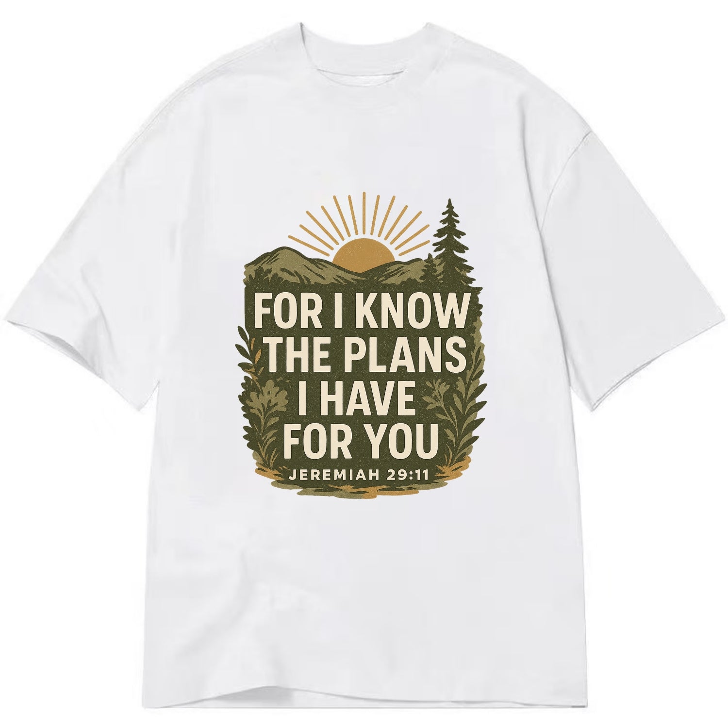 Jeremiah 29:11 Sunrise - Classic T-shirt - White