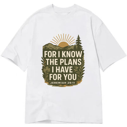 Jeremiah 29:11 Sunrise - Classic T-shirt - White