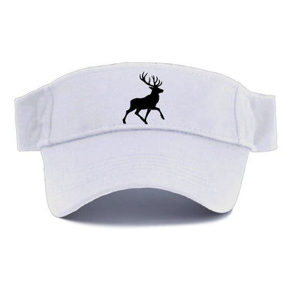 Deer with majestic antlers - Visor - White