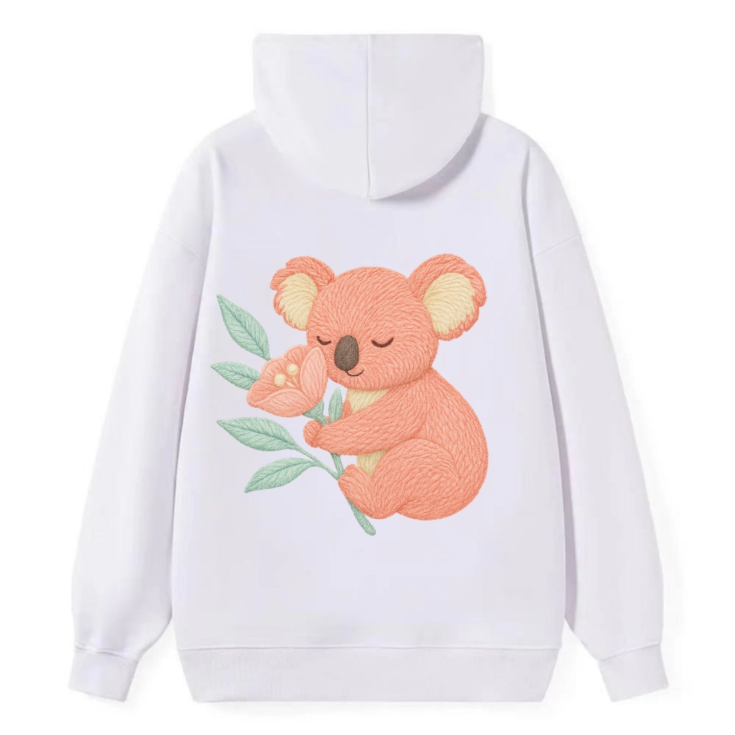 Coral Koala - Classic Pullover Hoodie - White