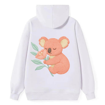 Coral Koala - Classic Pullover Hoodie - White