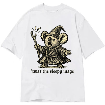 Koala Sleepy Mage  - Classic T-shirt - White