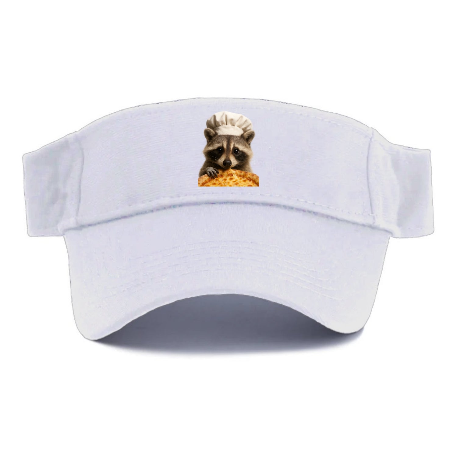 Pizza Dad Raccoon  - Visor - White