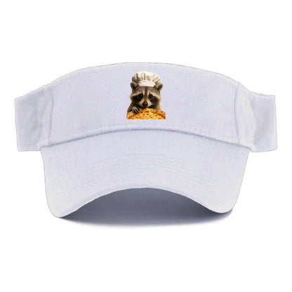 Pizza Dad Raccoon  - Visor - White