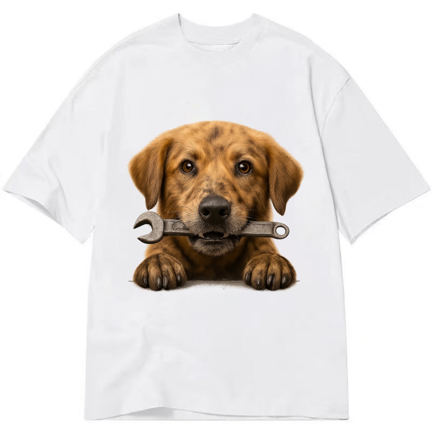 Mechanic Dog  - Classic T-shirt - White